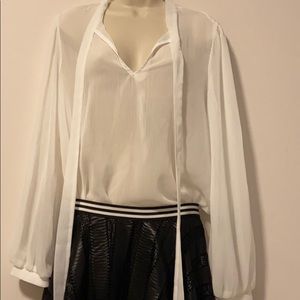 White see thru blouse